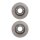 2 Brake Discs front ventilated Ø 88.2 mm 26 mm VALEO for e.g. OPEL FRONTERA