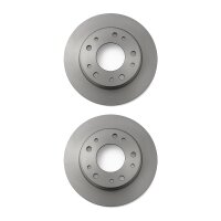 2 Brake Discs rear axle full Ø 64 mm 9 mm VALEO...