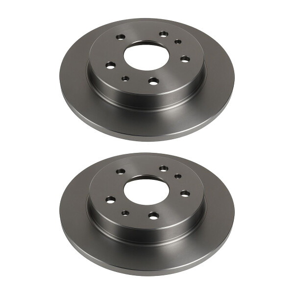 2 Brake Discs rear axle full Ø 64 mm 10 mm VALEO for e.g. HONDA CR-V