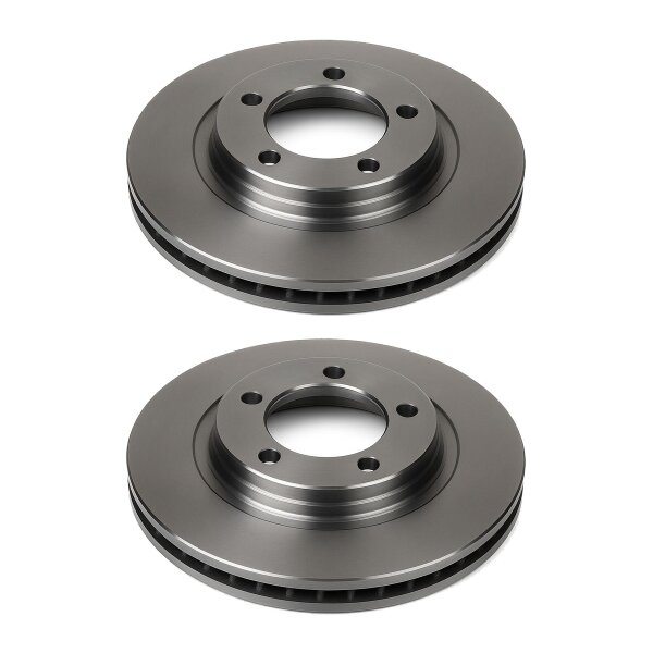 2 Brake Discs front axle ventilated Ø 87 mm 26 mm VALEO for e.g. HYUNDAI H-1