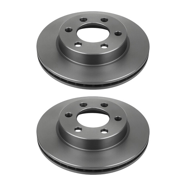 2 Brake Discs front axle ventilated Ø 62.2 mm 18 mm VALEO for e.g. HYUNDAI i10