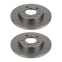 2 Bremsscheiben Hinterachse voll Ø 76 mm 10 mm...