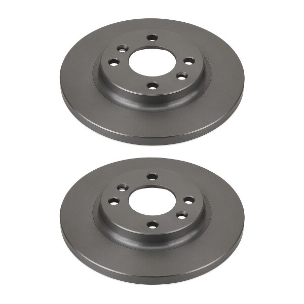 2 Brake Discs rear axle full Ø 71 mm 12 mm VALEO suitable for e.g. DS 4