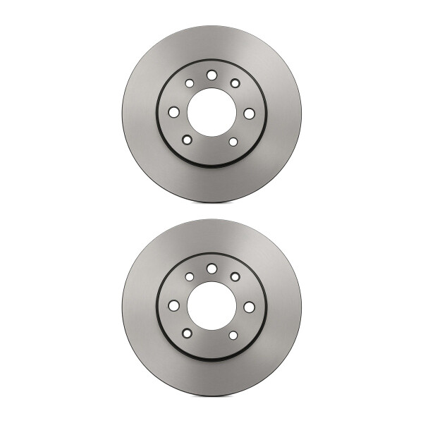 2 Brake Discs front axle ventilated Ø 61 mm 24 mm VALEO for e.g. RENAULT KANGOO
