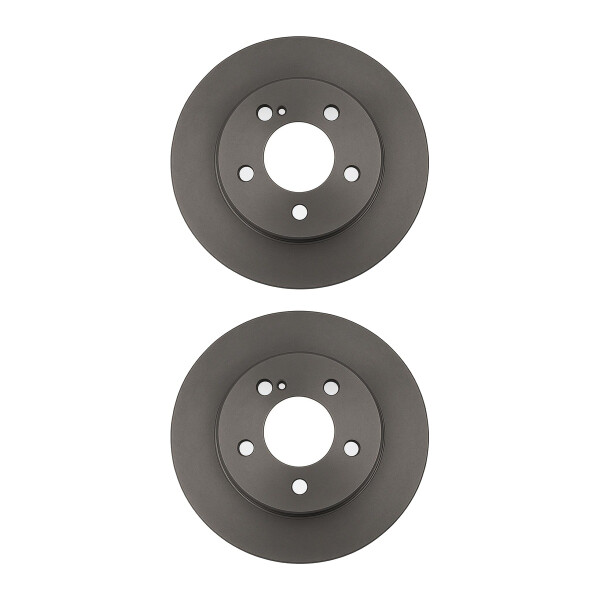 2 Brake Discs rear axle full Ø 55 mm 9 mm VALEO for e.g. TOYOTA PRIUS