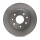 2 Brake Discs rear axle full Ø 64.2 mm 9 mm VALEO for HONDA ACCORD