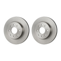 2 Brake Discs front axle ventilated Ø 62 mm 25 mm...