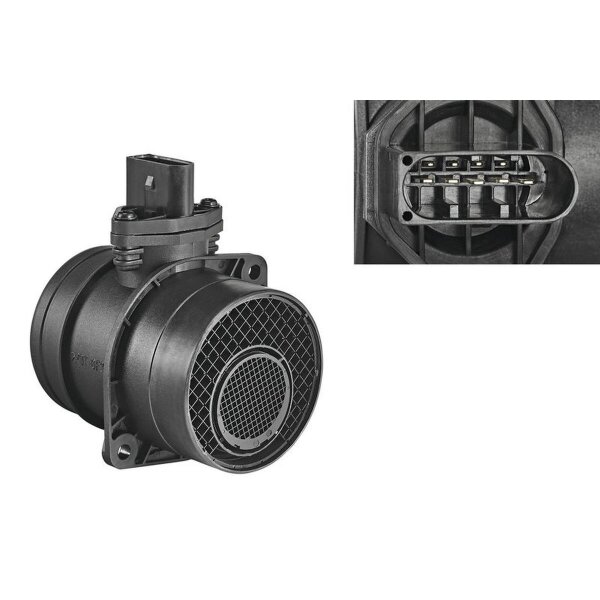 Luftmassenmesser 182mm Heißfilmmassensensor 5-polig VALEO für AUDI A4 B7