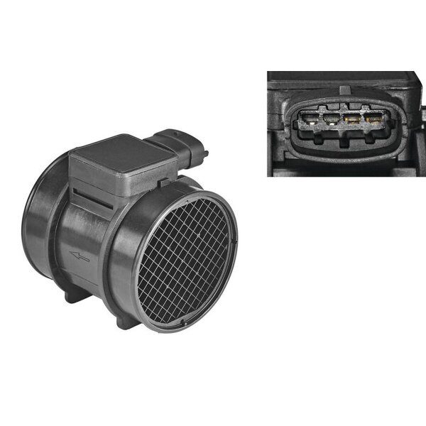 Luftmassenmesser 182mm Hitzdrahtmassensensor 4-polig VALEO für OPEL ASTRA G