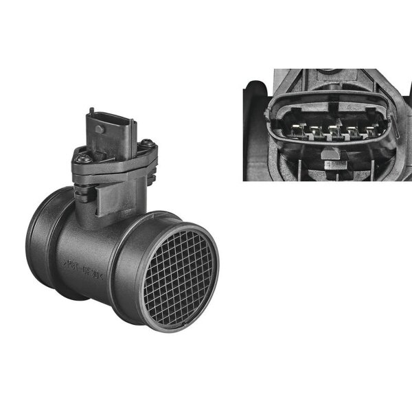 Mass Air Flow Sensor 12 V hot film mass sensor 5-pin VALEO for OPEL CORSA