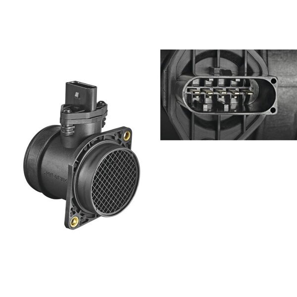 Luftmassenmesser 108mm Heißfilmmassensensor 5-polig VALEO für AUDI A6 C5
