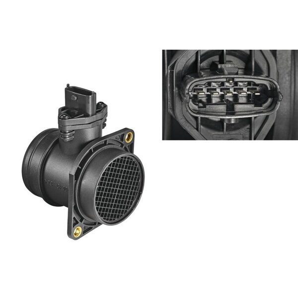 Mass Air Flow Sensor 12 V hot film mass sensor 5-pin VALEO for e.g. ALFA ROMEO