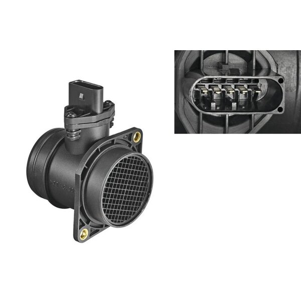 Luftmassenmesser 108mm Heißfilmmassensensor 5-polig VALEO für VW POLO IV