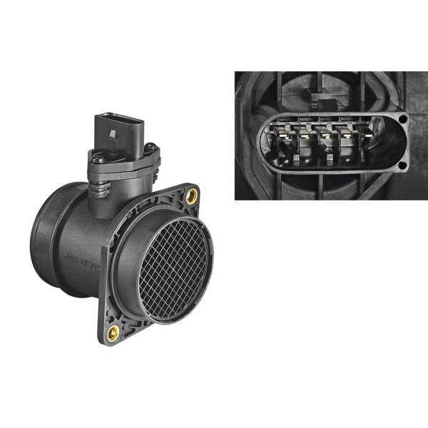 Luftmassenmesser 108mm Heißfilmmassensensor 5-polig VALEO für VW TRANSPORTER T4