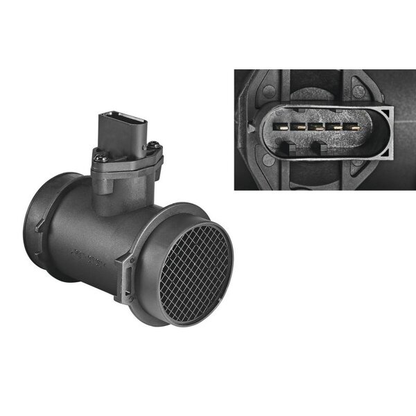 Luftmassenmesser 182mm Heißfilmmassensensor 5-polig VALEO für MERCEDES C-KLASSE