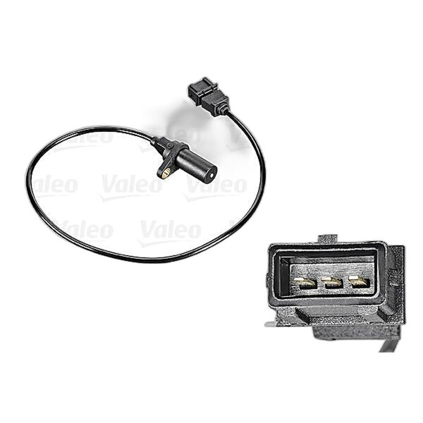 Sensor Crankshaft Pulse inductive 3-pole VALEO for e.g. FIAT PUNTO