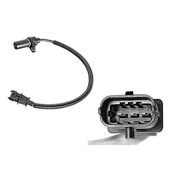 Sensor Crankshaft Pulse inductive 3-pole oval VALEO for e.g. HYUNDAI TUCSON