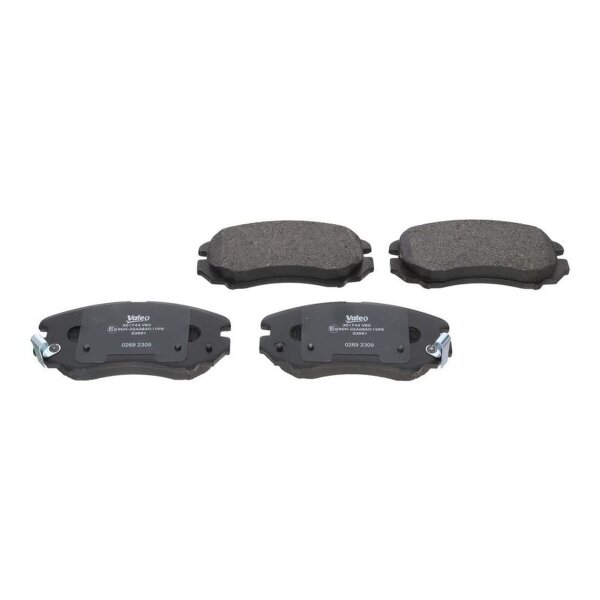 Brake pad set front discs 17.6 mm VALEO for HYUNDAI TUCSON and others