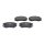 Brake pad set front discs 17.6 mm VALEO for HYUNDAI TUCSON and others