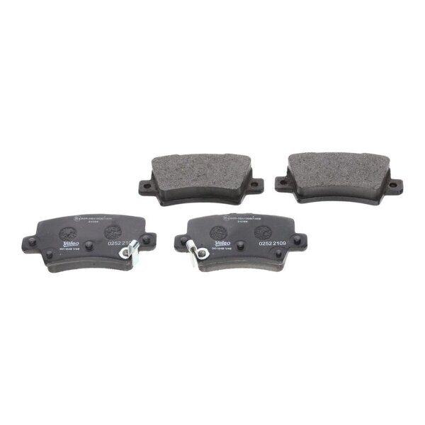 Bremsbelagsatz Scheibenbremse hinten mechanisch VALEO für HONDA CIVIC VIII