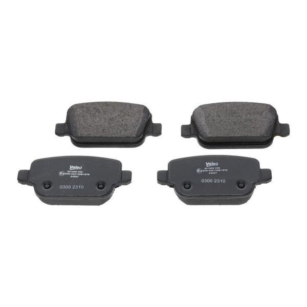 Brake pad set rear discs 15.8 mm VALEO for VOLVO V70 and others