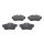 Brake pad set rear discs 16.9 mm VALEO for CITROËN JUMPY and others