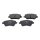 Brake pad set front discs 17.1 mm VALEO for FORD FIESTA and others