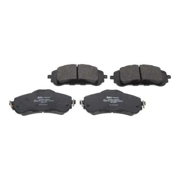 Brake pad set front discs 18.3 mm VALEO for PEUGEOT 308 and others