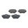 Brake pad set rear discs 17.2 mm VALEO for PEUGEOT 308 and others