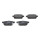 Brake pad set rear discs 15 mm VALEO for SUZUKI VITARA and others