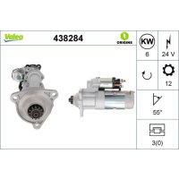 Starter 6kW 12 teeth VALEO 438284