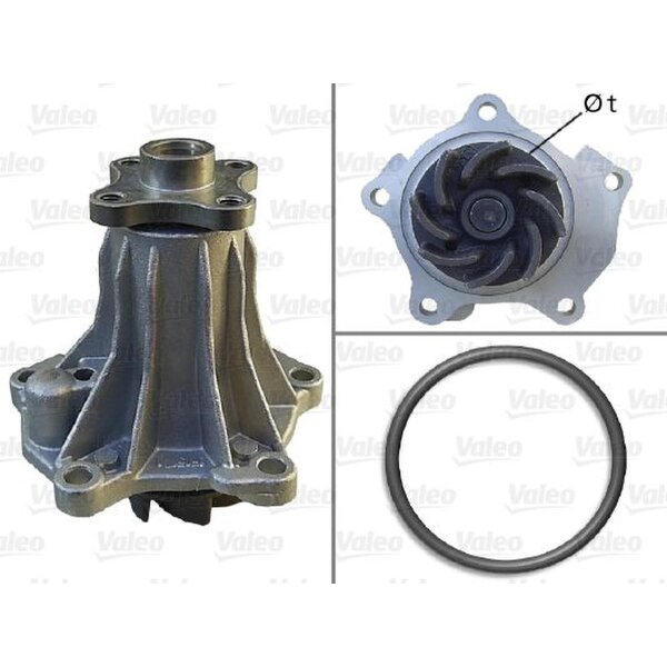 Wasserpumpe Motorkühlung mit Dichtungen VALEO für FORD SIERRA II