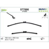 Wiper Blade front flat bar wiper blade with spoiler VALEO for e.g. FORD TRANSIT