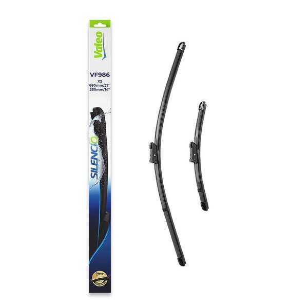 Wiper Blade front flat bar with spoiler VALEO for e.g. RENAULT CAPTUR