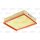 Air filter filter insert 253mm VALEO for AUDI A6 C5