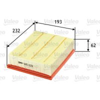 Air filter filter insert 230mm VALEO for RENAULT LAGUNA II