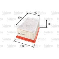 Air filter filter insert 176mm VALEO for RENAULT MEGANE I