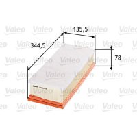 Air filter filter insert 345mm VALEO for VW PASSAT B6