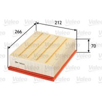 Luftfilter Filtereinsatz 266mm VALEO für AUDI A4 B7