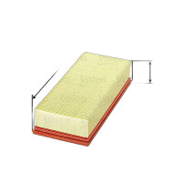 Air Filter insert 292 mm - 126 mm VALEO suitable for e.g....