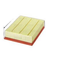 Air Filter insert 242 mm - 188 mm VALEO suitable for e.g....