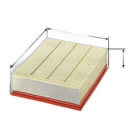 Luftfilter-Einsatz 254 mm - 213 mm VALEO IAM-Expertise...