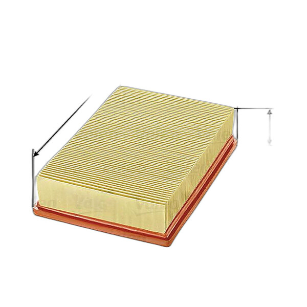 Air Filter insert 200 mm - 140 mm VALEO for FORD FIESTA and others