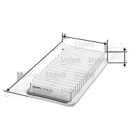 Luftfilter-Einsatz 318 mm - 163 mm VALEO für u.a....