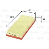 Air filter filter insert 324mm VALEO for FIAT PUNTO (188_)