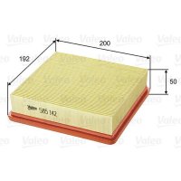 Air filter filter insert 192mm VALEO for HONDA CIVIC VI