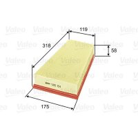 Air filter filter insert 318mm VALEO for CITROËN...