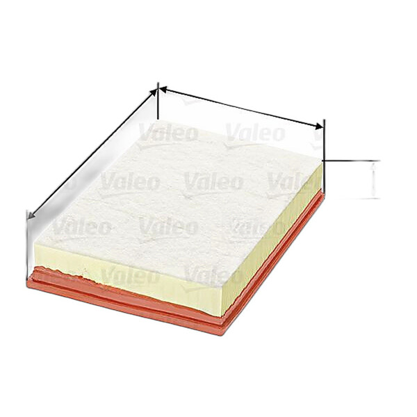 Luftfilter-Einsatz 310 mm - 210 mm VALEO passend für u.a. VW SHARAN