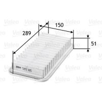 Luftfilter Filtereinsatz 287mm VALEO für TOYOTA...