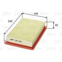 Air filter filter insert 240mm VALEO for MAZDA 323 S